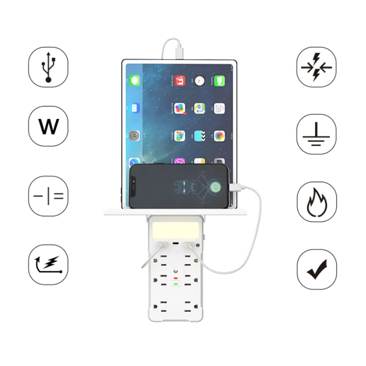 Safeguard Multi Charging Station For Phone Laptops And Gadgets