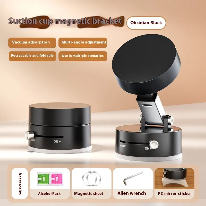 Multifunctional Vacuum Suction Magnetic Phone Holder