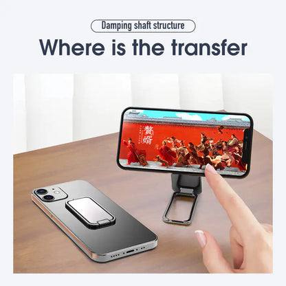 Foldable Mobile Phone Holder Ring Buckle Retractable Desktop CellPhone Stand Car Magnetic Bracket Office Accessories