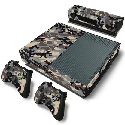 Camouflage Xbox One Console Decal Skin Stickers with Controller Decals