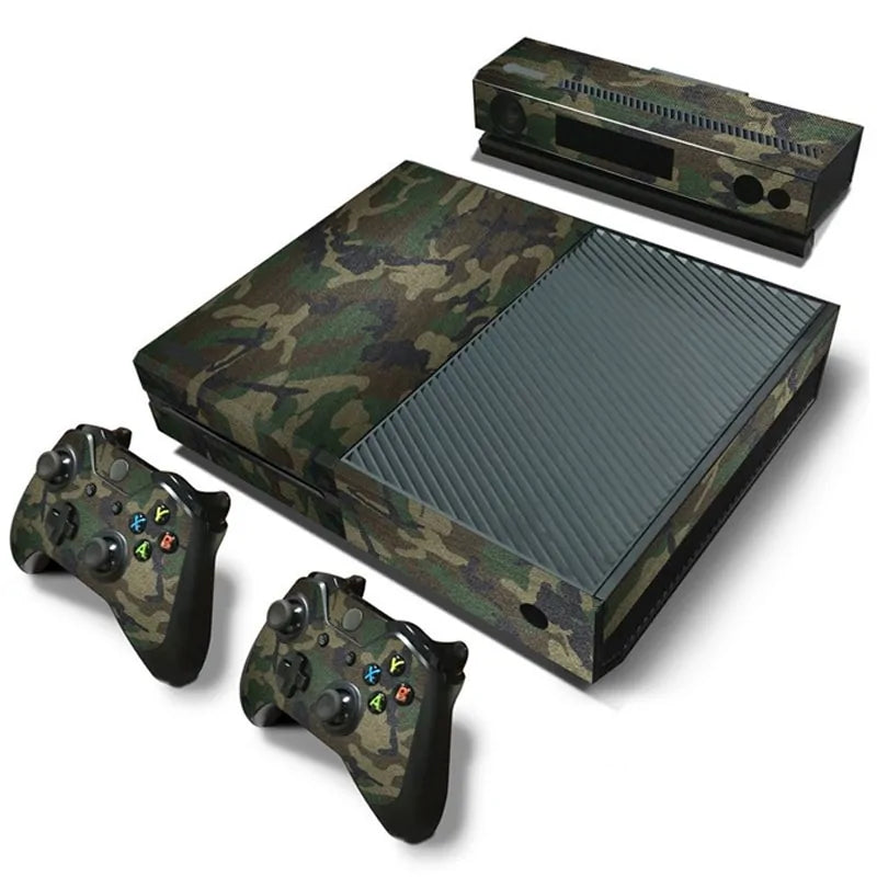 Camouflage Xbox One Console Decal Skin Stickers with Controller Decals