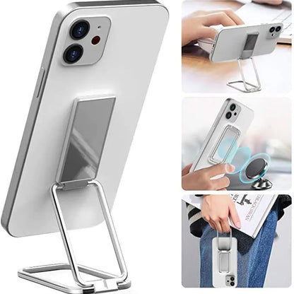 Foldable Mobile Phone Holder Ring Buckle Retractable Desktop CellPhone Stand Car Magnetic Bracket Office Accessories